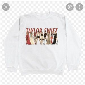 Taylor Swift Red Eras White Crewneck